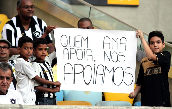 torcida botafogo Maracanã (Foto: Vitor Silva / SSpress)