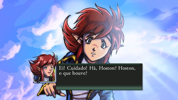 Pier Solar tem esse visual de anime dos anos 90, lembrando bastante Record of Lodoss War (Foto: Reprodução)