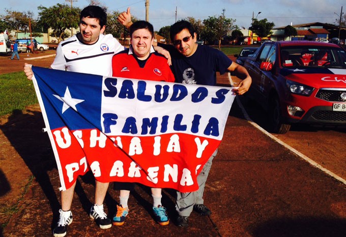 Os chilenos Fernando Troychok, Alejandro Oyarzo e René Soto