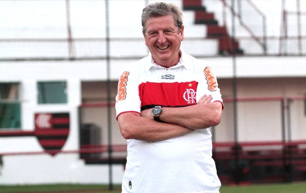 Treinado Roy Hodgson da seleção inglesa visita a Gávea (Foto: Fernando Azevedo / Fla Imagem)