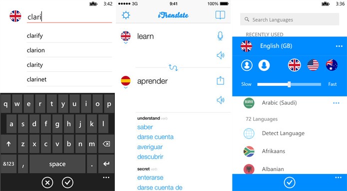 iTranslate é um tradutor gratuito para Windows Phone com suporte a 81 idiomas (Foto: Divulgação/Windows Phone Store)