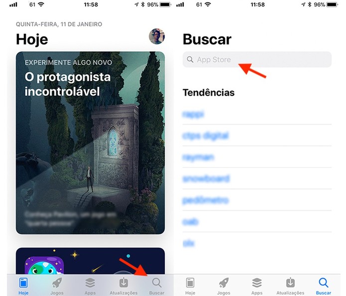 Busque pelo Instagram na App Store do iOS para iPhone (Foto: Reprodução/Marvin Costa) Busque pelo Instagram na App Store do iOS para iPhone (Foto: Reprodução/Marvin Costa)