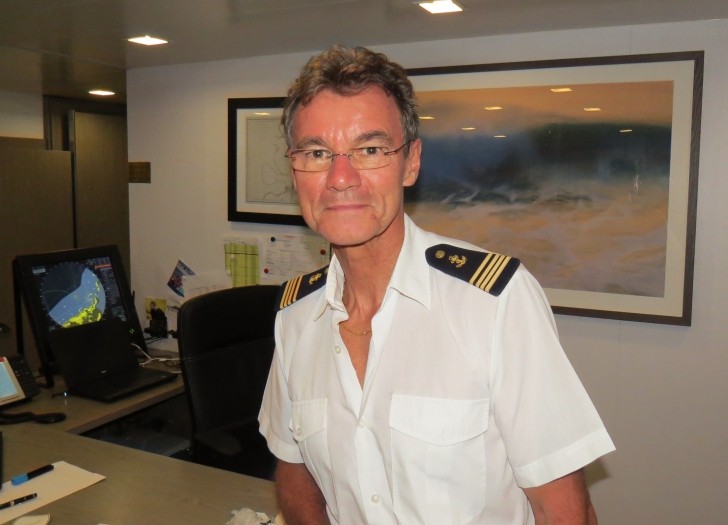 Comandante do  navio L’Austral Jean-Philippe Lemaire.