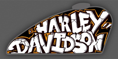 Harley-Davidson; customização; Forty-eight; tanque; Graffiti; Tank (Foto: Divulgação)