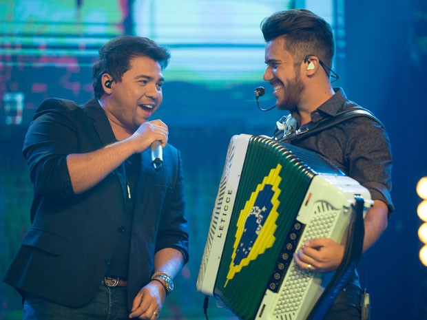 Xand  e Luan Estilizado em show em Capina Grande, na Paraíba (Foto: Divulgação)