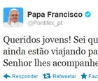 Papa manda mensagem a quem vai ao Rio (reprodução)