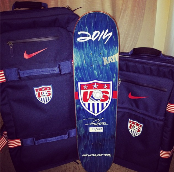 Player of the United States put skate photo (Photo: Playback Instagram) Player of the United States put skate photo (Photo: Playback Instagram)