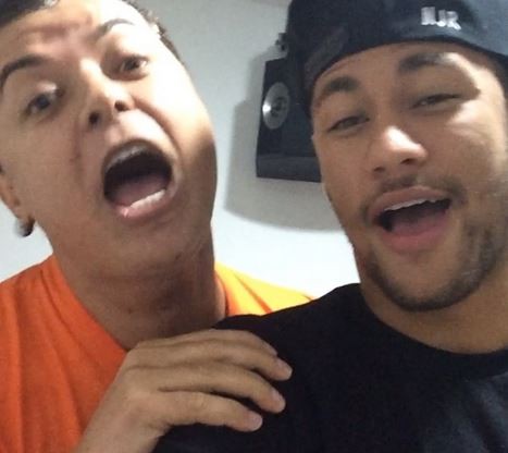 Neymar e David Brazil (Foto: Instagram / Reprodução)