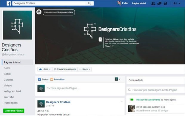 Facebook testa novo layout de página que aproxima rede social do Orkut. (Foto: Reprodução/Facebook)