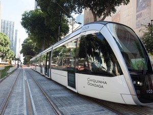VLT fará trajeto no Centro do Rio (Foto: Divulgação / Secretaria Municipal de Transportes do Rio)