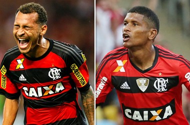 montagem Flamengo  Allan Patrick Marcio Araujo (Foto: GloboEsporte.com)