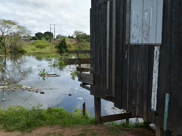 Casa bairro Nacional, em Porto Velho (Foto: Hosana Morais/G1)