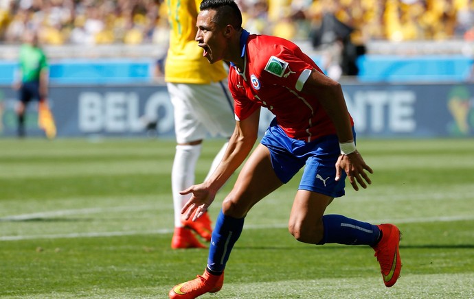 Alexis Sanchez chile gol Brasil (Foto: Agência Reuters)