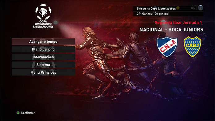 Libertadores está completa no game (Foto: Reprodução/Murilo Molina)