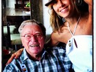 Carolina Dieckmann publica foto com o seu avô
