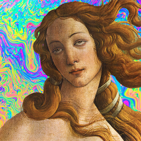 Símbolo das páginas &#39;Diferentona&#39;: Deusa Vênus, do quadro &#39;O nascimento de Vênus&#39;, de Sandro Botticelli (Foto: Reprodução/Instagram)
