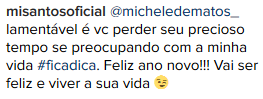 Mirella Santos responde fã (Foto: Reprodução/Instagram)