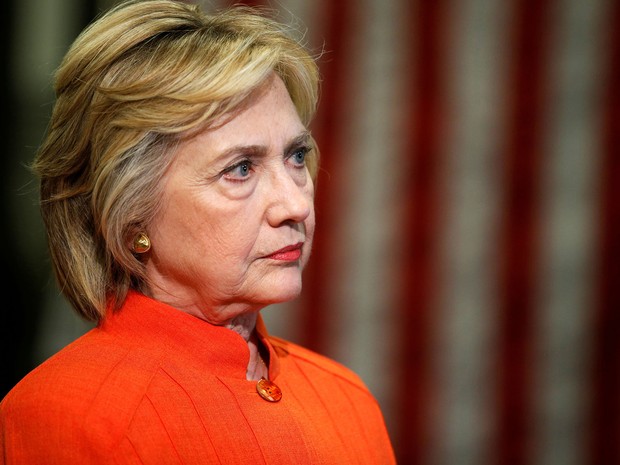 Hillary Clinton em Saint Petersburg, Flórida, na segunda (8) (Foto: Reuters/Chris Keane)
