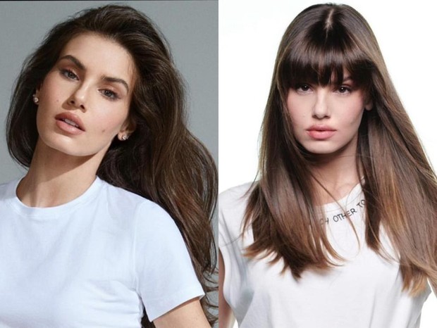 Antes e depois de Camila Queiroz (Foto: Instagram/Gui Paganini) Antes e depois de Camila Queiroz (Foto: Instagram/Gui Paganini)