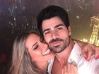 Adriana Sant'Anna e Rodrigão vão a inauguração de casa de festas no Rio