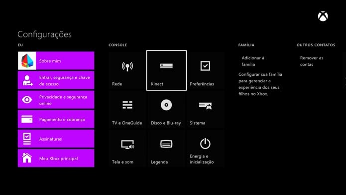 Xbox One: como reconfigurar o reconhecimento facial do Kinect (Foto: Reprodução/Murilo Molina)