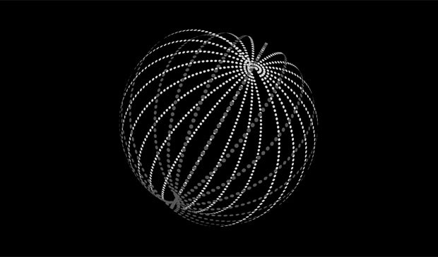 Representação artística simplificada de um 'enxame de Dyson', forma como se imagina que possa se organizar uma esfera de Dyson