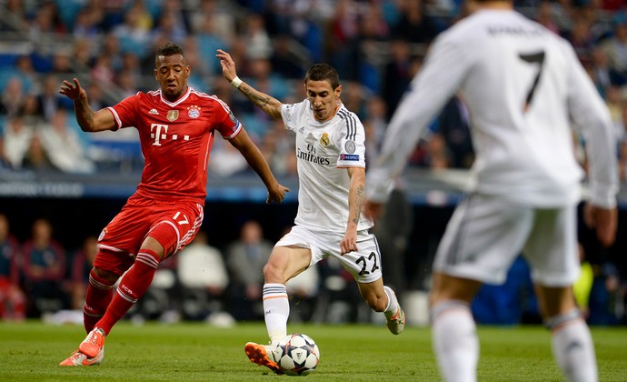 Di Maria e Boateng, Real Madrid x Bayern de Munique (Foto: AFP)