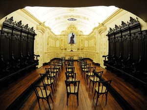 A Capela do Senhor dos Passos - ou Capela Imperial - foi cenário das cerimônicas de sagração dos imperadores D. Pedro I e D. Pedro II. (Foto: G1/Alexandre Durão)