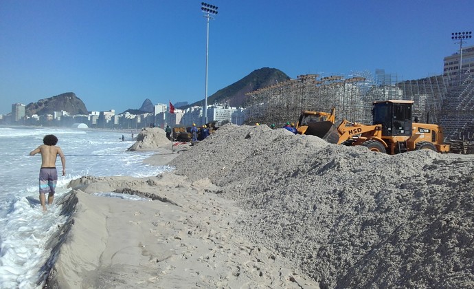 Arena vôlei de praia Copacabana (Foto: Leonardo Filipo)