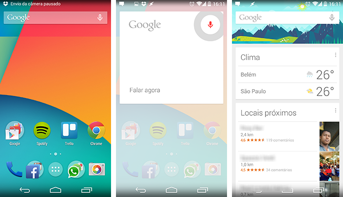 Android puro do Nexus 5 vem acompanhado de launcher exclusivo (Foto: Reprodução/Paulo Alves)