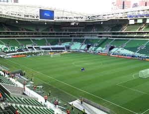 Dunga e Gilmar visitam estádio do Palmeiras, palco de amistoso em junho