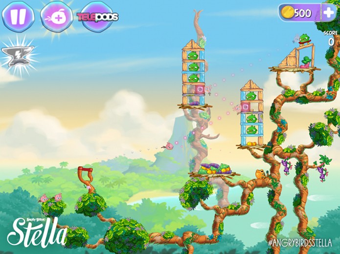 Angry Birds Stella exibe a protagonista na primeira imagem do jogo (Foto: Joystiq)