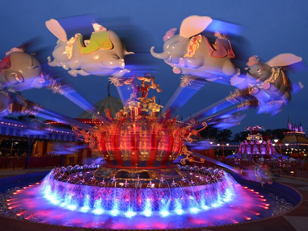 Brinquedo do Dumbo, nova atração do Magic Kingdom, na Disney (Foto: Divulgação/Disney)