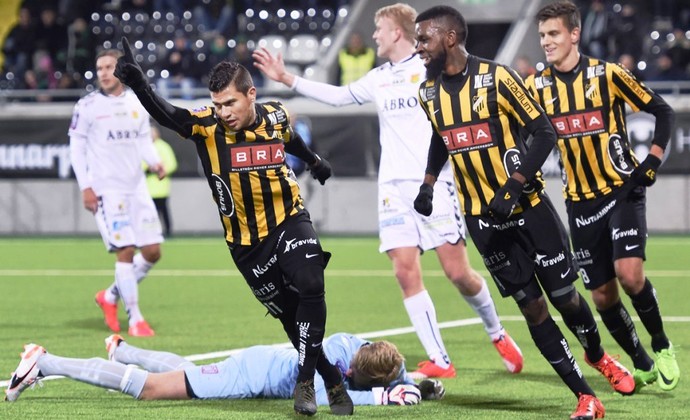 Paulinho atacante Hacken Suécia (Foto: Divulgação/BK Hacken)