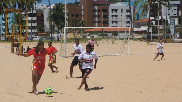 Open de Beach Soccer Feminino da Paraíba (Foto: Larissa Keren)