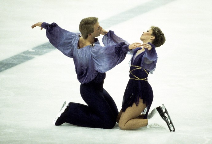 Momentos Marcantes Jogos de Inverno - Jayne Torvill e Christopher Dean 1984 (Foto: Getty Images)