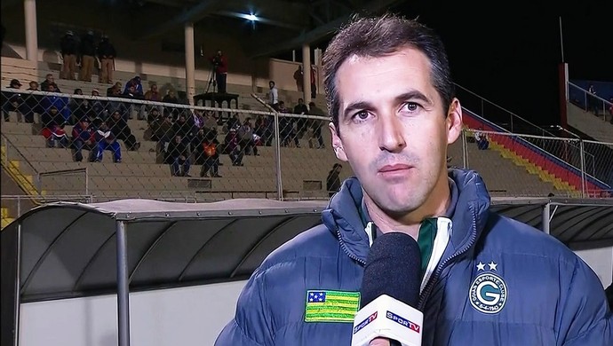 Léo Condé, técnico do Goiás (Foto: Reprodução/TV Anhanguera)