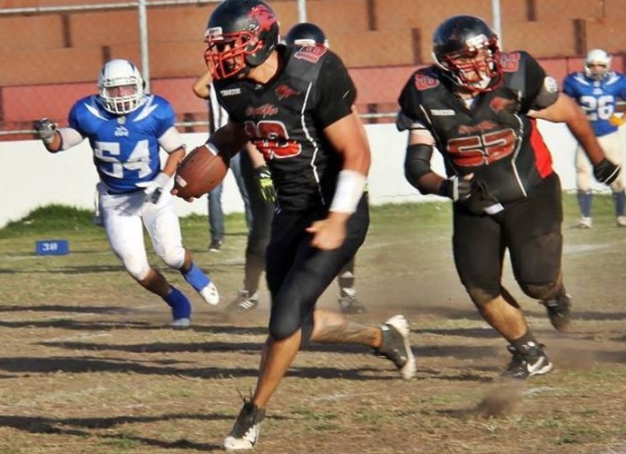 Rinaldo Mitref, quarterback do João Pessoa Espectros, time de futebol americano da Paraíba (Foto: Celina Negreiros)