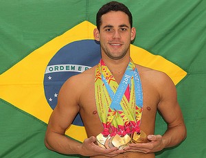 thiago pereira natação medalhas pan-americano (Foto: Satiro Sodré/Agif)