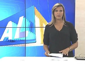 Thaíse Cavalcante comanda o ALTV 1ªEdição (Foto: Reprodução/ TV Gazeta)