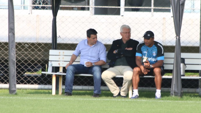 Rui Costa Roger Machado Cesar Pacheco Grêmio (Foto: Eduardo Moura/GloboEsporte.com)
