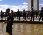 Congresso 
é palco de protesto (Felipe Néri/ G1)