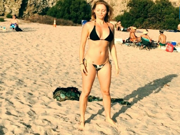 Rita Guedes em praia em Los Angeles, nos Estados Unidos (Foto: Instagram/ Reprodução)