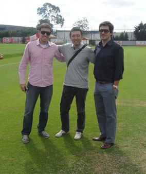 Representante do Japão visita Academia do Palmeiras (Foto: Divulgação)