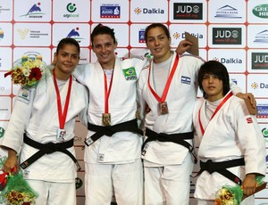 barbara timo nadia merli pódio grand prix de judo uzbequistão (Foto: IJF)