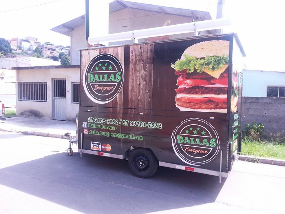 Food truck que foi furtado na Serra, Espírito Santo (Foto: Divulgação/Facebook)
