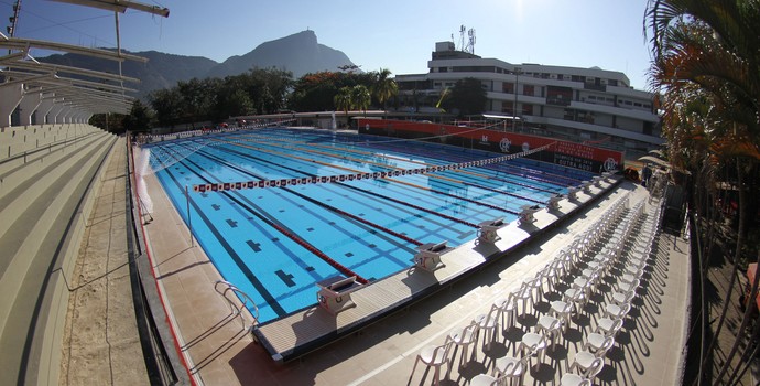 Nova piscina olímpica do Flamengo foi inaugurada na Gávea neste domingo (Foto: Divulgação/Flamengo)
