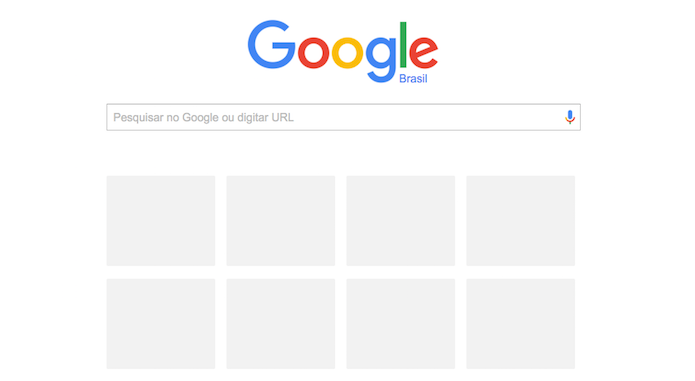Nova guia do Chrome sem as miniaturas de sites mais visitados (Foto: Reprodução/Marvin Costa)