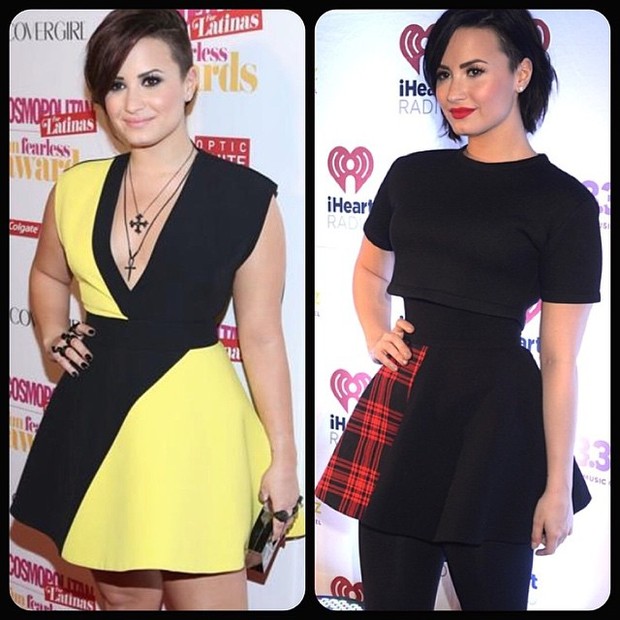 Demi Lovato posta antes e depois (Foto: Reprodução/Instagram)