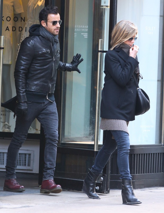 Jennifer Aniston e Justin Theroux (Foto: Grosby Group/Agência)